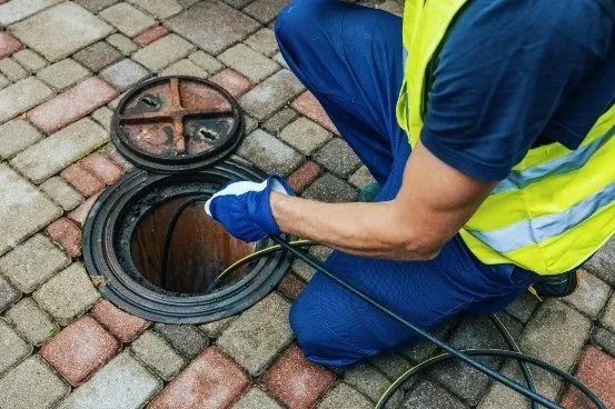 iPlumb inspecting a sewer access point